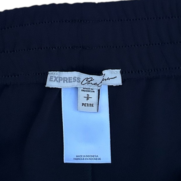 EXPRESS ONE ELEVEN NWOT Women’s 
High Waisted Varsity Sripe Track Black Pants - Picture 10 of 11